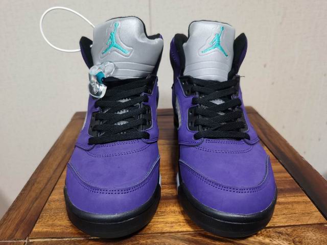 Air Jordan 5 Grape Men's Basketball Shoes Purple